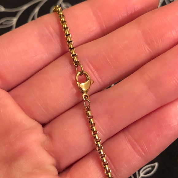 Gold Tone Guitar Pendant Necklace - Picture 5 of 9